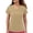 Beige, variant on Women's Scrub Tops with Pockets Solid Color Short Sleeve V-Neck Pullover for Nursing Uniform, Functional and Breathable Tops for Women