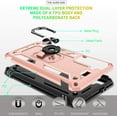 thumbnail image 3 of Compatible for Samsung Galaxy S21 5G Case 6.2-inch with HD Screen Protector,  Military-Grade Protective Phone Case with Magnetic Kickstand Ring for Samsung Galaxy S21 Rose Gold, 3 of 14