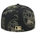 thumbnail image 4 of Men's New Era Black Toronto Blue Jays 59FIFTY Day Allover Fitted Hat, 4 of 6
