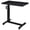 Black + Engineered Wood, variant on Height Adjustable C Table for Bedroom, Mango Engineered Wood Rolling Laptop Desk with Hand Crank, Space Saving Nightstand for Small Spaces