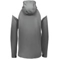 thumbnail image 3 of Holloway Sportswear S Limitless 1/4 Zip Hoodie Carbon/White 222584, 3 of 5