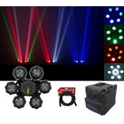 Chauvet DJ Helicopter Q6 DMX Rotating Dance Floor Effect Light+Carry Bag+Cable
