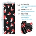 thumbnail image 2 of Red Mushroom Dot Black Pattern Hot Yoga Mat Towel Non Slip for Hot Yoga - Quick-Drying Yoga Mat Cover with 4 Corner Pockets with Travel Bag - Hot Yoga Towel Non Slip 70"x26", 2 of 6