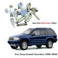 thumbnail image 6 of White Interior LED Light Package Kit For 1999-2004 Jeep Grand Cherokee WJ 18pcs, 6 of 9