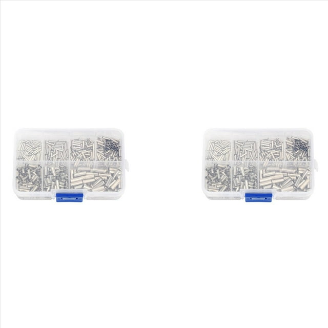 1200 Piezas 0,5 mm2-6 mm2, 22-10 AWG Virolas de Conector de Cable No Aislado Terminal de Cable Eléctrico Cobre Estañado Desnudo