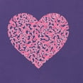 thumbnail image 5 of Wild Bobby, Pink Ribbon Heart, Breast Cancer Awareness, Women Slim Fit Junior Tee, Purple Rush, Small, 5 of 5