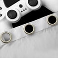 thumbnail image 4 of jejeloiu 3D Game Console Blackout Curtains Set of 2 (52x84 Each),Kids Gamepad Controller Window Curtains,White Black Grid Curtains and Drapes For Teens,Luxury Bedroom Decor, 4 of 6