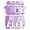 Purple, variant on KIMI BEAR Newborn Baby Girls Layette Essentials Set Summer Clothes 4 Packs Short Sleeves Romper Tops Pants Sets with Hats and Gloves 16pcs Girl Gifts Purple NB