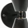 thumbnail image 4 of Mercana Eris II 7.3x12.6 Black Metal w/Gold Accent Double-Cone Wall Sconce, 4 of 7