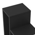 thumbnail image 3 of Yowos 9 Tier Bookshelf, Vertical Corner Shelf with Modern Invisible Spine Ladder Bookcase Space-Saving Organizer, Black, 3 of 9