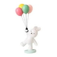 thumbnail image 3 of Figura de conejito globo, adornos de mesa de resina nórdica, figura de conejito volador para Azul, 3 of 9