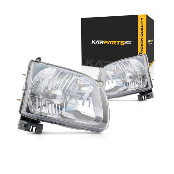 For 2001-2004 Toyota Tacoma Headlight Driver and Passenger Side DOT Certified Bulbs Included TO2502136 TO2503136 - Replaces 81150-04110, 81110-04110 ;