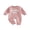 Pink, variant on Cjfdfy Nebworn Baby Girl Daddy's Girl Outfit Fall Winter Clothes Warm Fleece Romper One Piece Long Sleeve Crew Neck Embroidery Letters Casual Jumpsuit