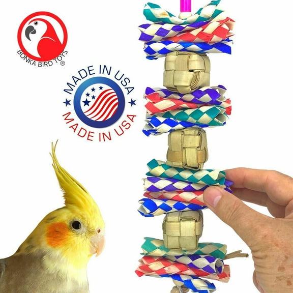 3849 Trio Boxy Cube Medium Bird Toy