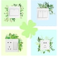 thumbnail image 2 of Green Leaf Art Wall Sticker Creative Switch Socket Beautification Decorative Wall Sticker Diy Sticker, 2 of 8