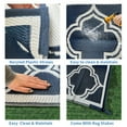 thumbnail image 4 of Kzaei Waterproof Outdoor Rug, Reversible Plastic Camping Area Rugs, Blue & White, 4 of 9