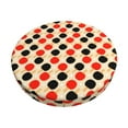 thumbnail image 1 of Qekee Table Tennis Rackets Print Velvet Round Bar Stool Seat Cover, Soft Foam Cushioned Protector with Non-Slip Backing for Kitchen, Office & Restaurant Chairs-12 inch, 1 of 7