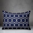 thumbnail image 2 of Creative Products Navy Mid Mod Circles 14x20 Spun Poly Pillow, 2 of 2