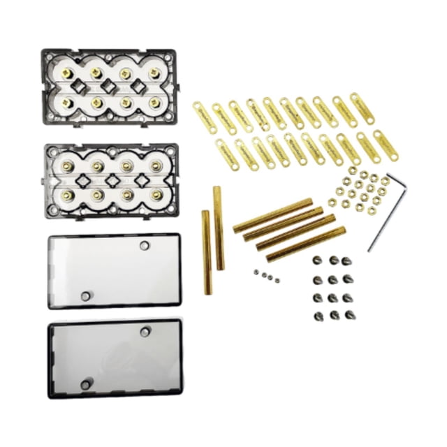 BELOVING Battery Storage Box Easy to Install Energy Storage Kit for DIY Fixed Battery 9.7cmx4.9cmx10.2cm