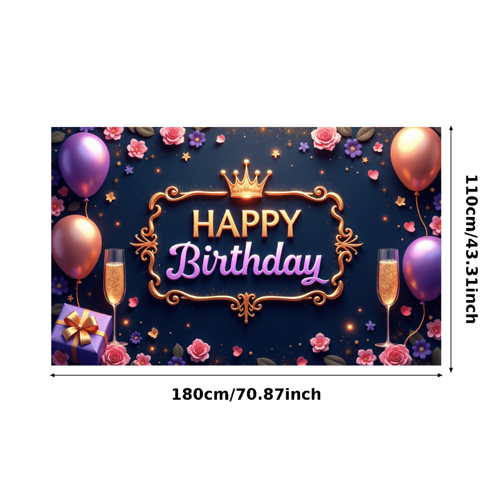 Decorative Design Birthday Party Celebration Banner for Birthday Party Celebration Gift Giving Special Occasion