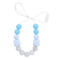 thumbnail image 4 of Collar de dentición infantil, exquisito collar de dentición masticable con cuentas de silicona suave para masaje de encías, 4 of 8