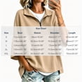 thumbnail image 3 of Guluxicc Women's Quarter Zip Sweatshirts Stand Collar 3/4 Sleeve Casual Loose Pullover Sweatshirts for Everyday Spring Fall Tops, 3 of 7