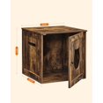 thumbnail image 5 of Caja de arena para gatos FEANDREA, rústica, marrón, 5 of 5
