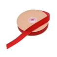 thumbnail image 3 of Cinta de terciopelo con carrete, rollo de cinta de terciopelo de una sola cara de moda para envolver regalos, decoración, costura, manualidades hechas Rojo, 3 of 8