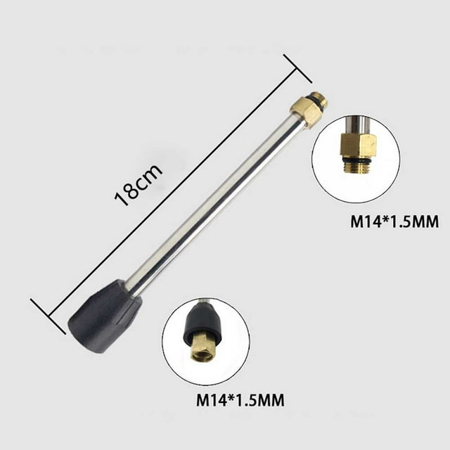 15/35/50cm High Pressure Washer Jet Extension Wand Rod for Car Wash Accessory 15cm
