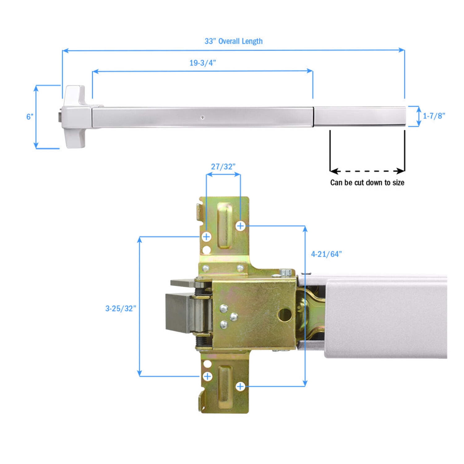 Nuk3y ED-5000 Series Panic Exit Device Grade 1