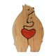 thumbnail image 4 of Rompecabezas de madera de la familia de osos, adorno de escritorio, decoración de mesa para el hogar, juguete educativo 2 osos, 4 of 9
