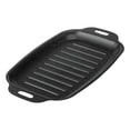 thumbnail image 2 of Siruishop Barbecue Grill Plate Steak Pan Carbon Steel Cookware Black Versatile Rectangular L, 2 of 8