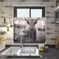 thumbnail image 7 of Coolnuti Highland Cow Valances for Windows 36 Inch Small Window Blackout Valance Curtains Rod Pocket Window Curtains Treatment for Kitchen Bathroom Cafe, 1 Panel Home Decor, 7 of 7