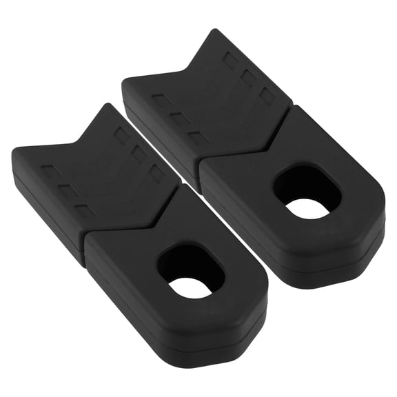 Pair Silicone Bike Cycling Crank Boot Protectors Mountain Bike Gel Sleeve Crank Arm Cover Protection Black