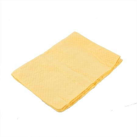 Synthetic Chamois Clean Cham Cleaning Cloth Fast Drying Yellow for Car ...