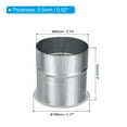 thumbnail image 2 of Uxcell 4" Duct End Cap, 1Pcs Galvanized Steel Tee Cap Metal Round Dryer Vent Cover for HVAC Systems, Silver Tone, 2 of 6