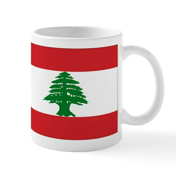 CafePress - Lebanon Flag Mug - 11 oz Ceramic Mug - Novelty Coffee Tea Cup