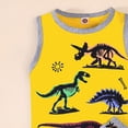 thumbnail image 4 of NIEWTR Toddler Clothes 2Pcs Sets Sleeveless Tank Tops and Shorts Summer Outfits Set Cute Infant Outfits 0-3T 12Months-5 Years Baby Boy Gift(A01-Yellow,3-4 Years), 4 of 6