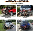 thumbnail image 2 of EastVita Heavy Duty 500LB Motorcycle Hitch Carrier with Ramp - Steel Dirt Bike Hauler Rack for Bicycle/ATV, 2" Receiver, Fits 5.5" Wide Tires,, 2 of 7