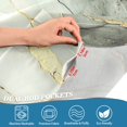 thumbnail image 5 of Yayeee Kitchen Curtains Tier Set of 2 Light Filtering 57"x36" Over Sink Window Panels, Gray Marble Pattern, 5 of 7
