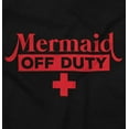 thumbnail image 2 of Mermaid Off Duty Cute Beach Day Vacay Women's Graphic T Shirt Tees Brisco Brands S, 2 of 5