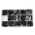 thumbnail image 5 of Separadores de Nailon, Kit Surtido Arandelas Espaciadoras PláStico, Espaciadores Tornillos Salida EléCtrica 345 Piezas, Espaciador Redondo Negro M3, 5 of 5