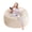 Beige-3 Foot, variant on 3 Foot Dark Grey Bean Bag Chair with Filler, Adult Living Room Sofa