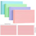 thumbnail image 2 of Topboutique Index Cards Colored Index Cards Ruled Flash Cards Notecards Recipe Cards Study To Do List Note Cards with Ruled Lines Flashcards for Studying Office Home(4 Colors,50 Sheets per Color), 2 of 7