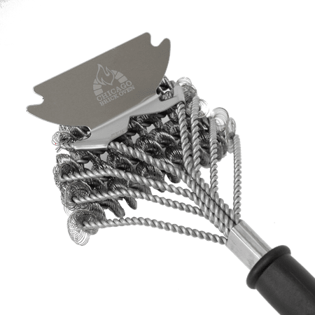 Tool Shed Brush Bristle Free 5-in-1 BBQ Grill Brush Scraper Cleaner Set - Grill Accessories Tool - Best Barbecue Brush for Cleaning Weber Gas/Charcoal, Cast Iron, Portable, Indoor, Propane, Camping, Kamado Grills ()