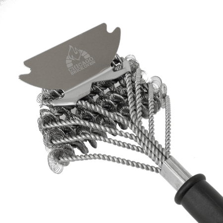 Bristle Free 5-in-1 BBQ Grill Brush Scraper Cleaner Set - Grill Accessories Tool - Best Barbecue Brush for Cleaning Weber Gas/Charcoal, Cast Iron, Portable, Indoor, Propane, Camping, Kamado (Best Propane Bbq Under $1000)