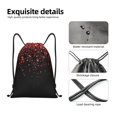 thumbnail image 4 of Saiise Red Glitter1 Pattern Sports Drawstring Backpack - String Swim Gym Bag with Wet Proof Pocket for Women&Men-Medium, 4 of 6