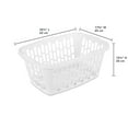thumbnail image 2 of Mainstays Small 1.5 Bushel Rectangular Laundry Basket, Ideal for Basic Laundry Needs, White, 2 of 10
