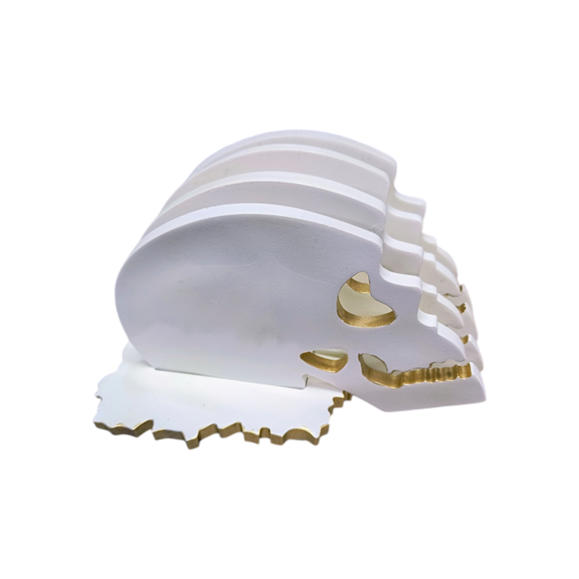 set de 4 portavasos calavera blanca con base antideslizante diseño decorativo gotico