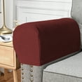 thumbnail image 5 of Hmgxay 2PC Sofa Armrest Cover, Elastic Armrest Protector for Sofas, Thickened Non-Slip Armrest Shield, All-Season Sofa Arm Rest Guard(Wine), 5 of 6